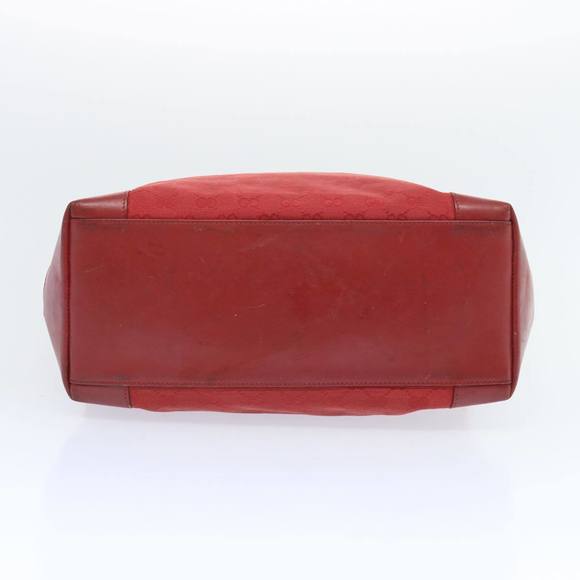 GUCCI GG Canvas Hand Bag Red 002 1093 Auth bs12270 - Picture 9 of 16